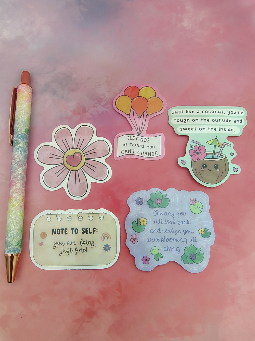 🪅Positive Motivational Stickers Mix 5 Pieces- Set 1🪅